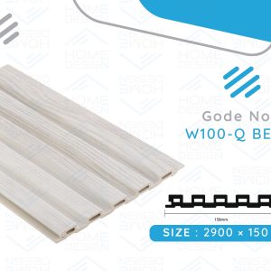 Alternative wood fluted panel 20cm W100-Q BEIGE