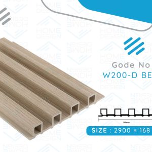 Alternative wood fluted panel 20cm, W200-D BEIGE