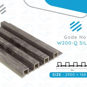 Alternative wood fluted panel 20cm, W200-Q SILVER