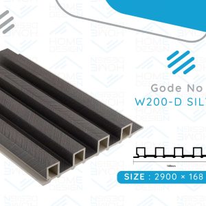 Alternative wood fluted panel 20cm, W200-D SILVER