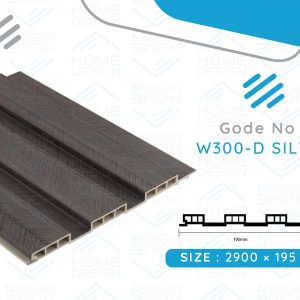Alternative wood fluted panel 20cm,W300- D SILVER