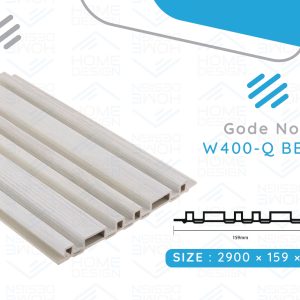 Alternative wood fluted panel 20cm, W400- Q BEIGE