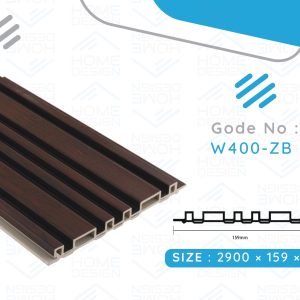 Alternative wood fluted panel 20cm, W400- ZB